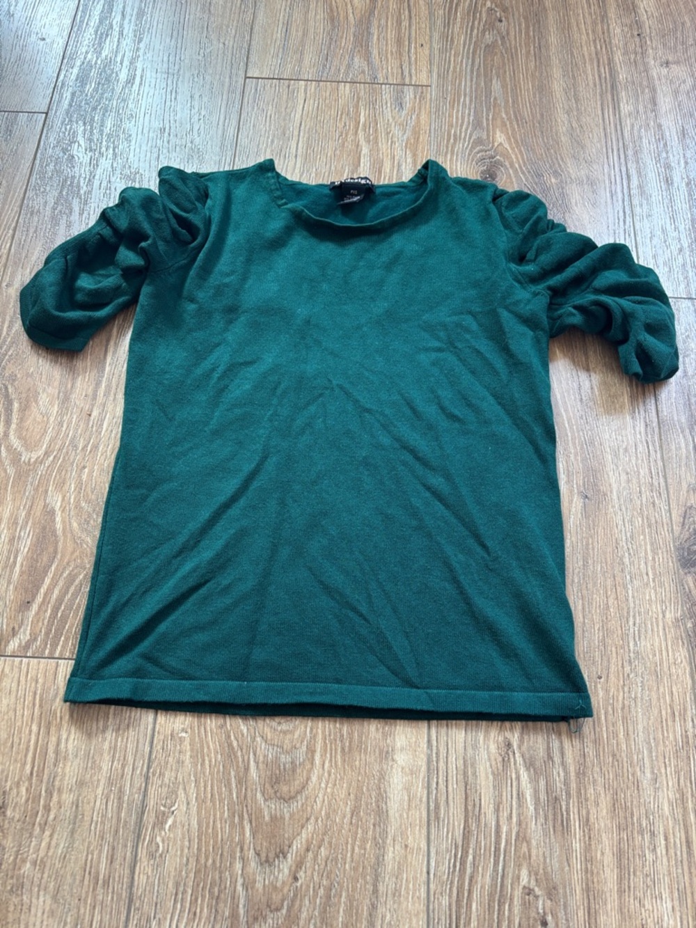 BYdesign 1/2 Sleeve Crew Top in Forest Green size PXS